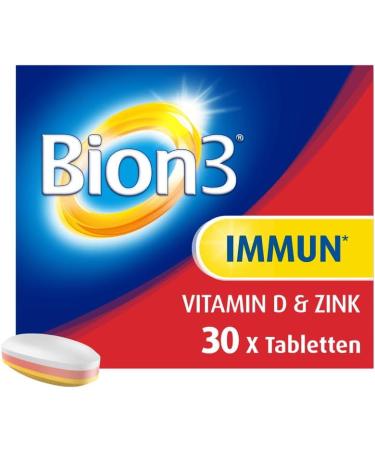 Bion3 Immune Multivitamin - Support Defenses with Vitamin C D Zinc & Probiotics | 30 Tablets (1 Month Supply) - Buy Online on GoSupps.com