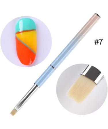Gadpiparty UV Gel Nail Tools Nail Gel Manicure Tools Rhinestone Tool Nails Gel Colored Drawing Tool for Manicure Nail Art Brush Nail Art Liner Nail Flower Nail Art Pen Eyeliner Carved Size 7 Picture 1 - Buy Online on GoSupps.com