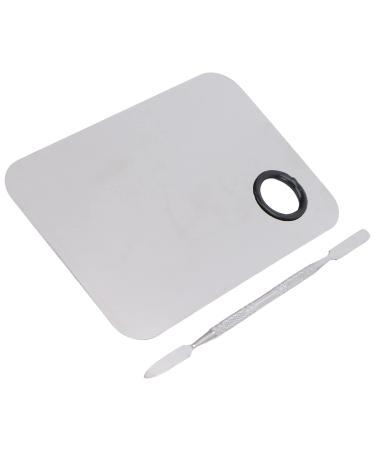 Estink Stainless Steel Mixing Palette with Spatula Suitable for Various Makeup Products Blending Colors Makeup Lovers