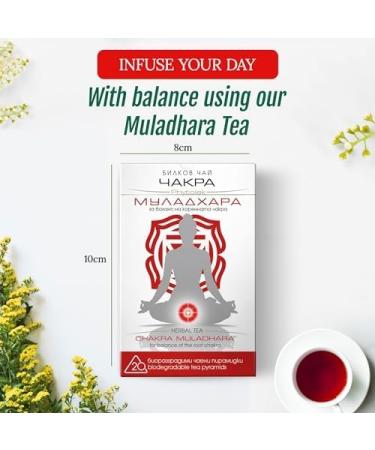 KUKER - Root Chakra Muladhara 20 Herbal Tea Bags for Balance - Hibiscus Tea Nettle Tea Fennel Tea Rose Ginger and Liquorice Tea Bags Blend Cinnamon Barks Cinnamon Tea Tea Herbal 30g - Buy Online on GoSupps.com