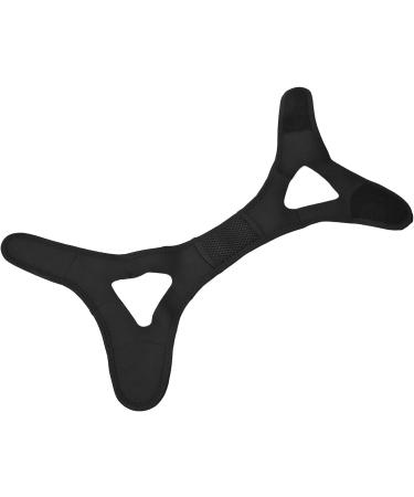 Anti Snoring Chin Strap for Men - Soft Elastic Black Head Band to Stop Snoring All Night - Buy Online on GoSupps.com