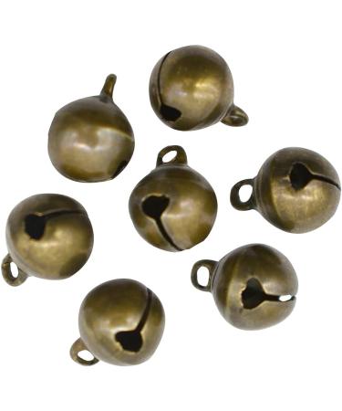 100PCS Small 1/2 Jingle Bell Vintage Bronze Mini Beads for DIY Jewelry Findings & Crafts - Buy Online on GoSupps.com