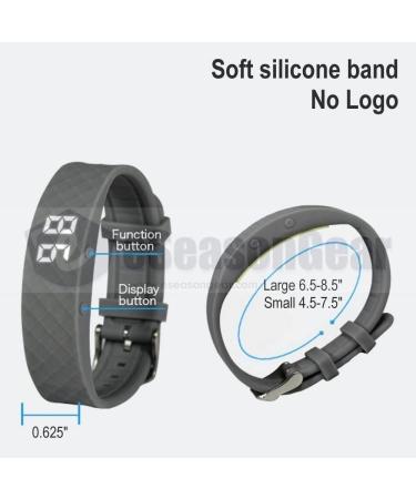 eSeasonGear VB80 12 Alarm Vibrating Watch Silent Vibration Shake Wake ADHD Medication Reminder Black-Large Plus Small 4.5-7.5"/11-19cm Large 6.5-8.5"/16-21cm Modern - Buy Online on GoSupps.com