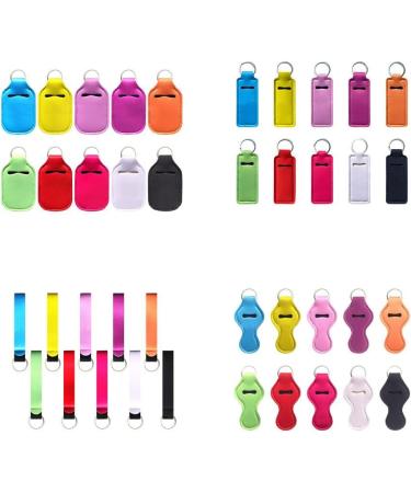 dijiusidy Key Chain Thoughtful Design Flip Caps Reusable Refillable Useful Bottle Holder Assorted Colors Portable Holders Straw Yellow XY Straw Yellow XY - Buy Online on GoSupps.com