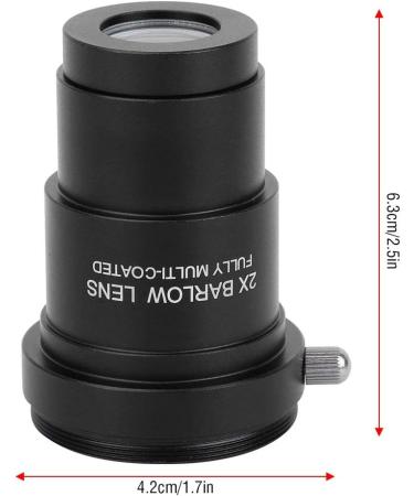 Nwejron 2X Barlow Lens - Easy to Use, Sturdy & Durable Premium Metal for Telescope - Ideal for Home and Outdoor Use - Buy Online on GoSupps.com