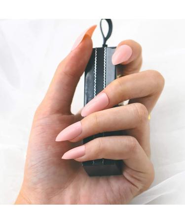 Sethexy Glossy Stiletto False Nails - 100 PC Acrylic Press-On Pink Nail Tips for Women & Girls - Buy Online on GoSupps.com