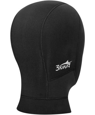 Wetsuit Hood Neoprene Scuba Head Cover 3MM Black Small - Thermal Diving Hood for Men and Women - Ideal for Snorkeling, Surfing, and Water Sports - Buy Online on GoSupps.com