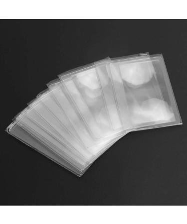 Handheld Magnifying Glass 1/10 PCS 3 X Magnifier Magnification Magnifying Fresnel LENS 8 * 5.5 * 0.04cm Pocket Credit Card Size Transparent magnifying glass Reading/Obeservation/Repairing Read Magnify 1pc