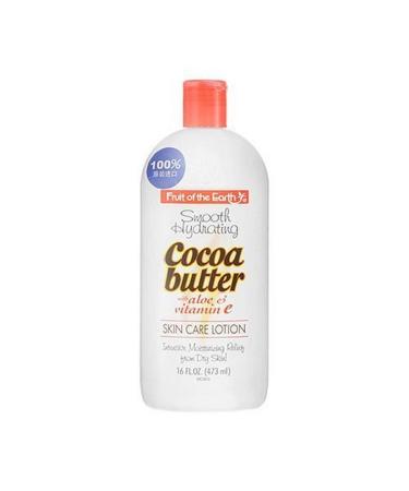 Fruit Of The Earth Smooth Hydrating Cocoa Butter With Aloe & Vitamin E Skin Care Lotion  16 Oz Cocoa Butter with Aloe 16 Ounce (Pack of 1)
