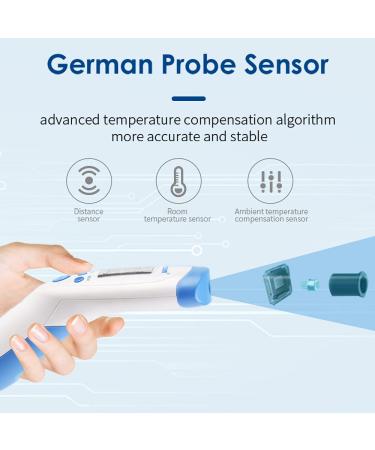 Berrcom No Contact Infrared Forehead Thermometer - Medical Grade 3-in-1 Baby Thermometer with LCD Display - Buy Online on GoSupps.com