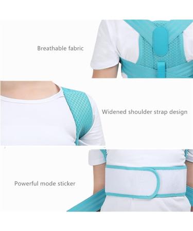 YMGSCC Adjustable Children Posture Corrector Back Orthopedic Corset Spine Lumbar Shoulder Braces(Blue L) Large Blue - Buy Online on GoSupps.com