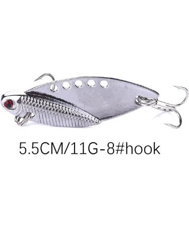 LURESMEOW Fishing Spoons Lures Blade Baits for Bass Spinner Spoon Blade  Swimbait Fishing Lures for Freshwater Saltwater Metal VIB Hard Blade Bait  Fishing Spoon Lures for Bass Walleye Trout