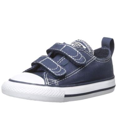 converse Chuck Taylor All Star 2v - Ox Trainers Child White Low Top Trainers Shoes Infant 2 UK Child Navy White