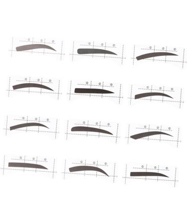 Housoutil 12pcs 48 Eyebrow Card Eyebrow Shaping Stencils Eyebrow Stencil Kit Eyebrow Template Eyebrow Stickers - Buy Online on GoSupps.com