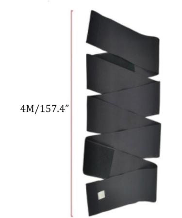 HKDYWTNB Back Brace Lumbar Support Body Shaper Slimming Waist Trainer Bandawrap Shapewear Women Control Shaper Stretch Waist Belt(Black 4M) 4M Black - Buy Online on GoSupps.com