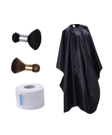 CRILSTYLEO Set 4 Hairdressing Tools Set Salon Cape Hair Cutting Gown Styling Hair Brush Hairdresser Cape Professional Barber Cape Hair Stylist Cape Hair Cutting Cape Hair Color Apron Plastic