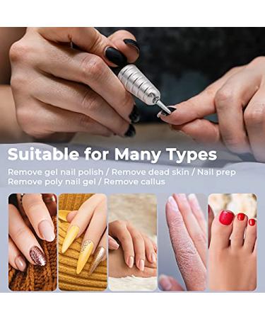 EZBeauty Pro Nail Drill Set 35000 RPM Electric Machine for Acrylic Nails - Efile Kit with 6 Bits, 30 Sanding Bands - Salon & Home Manicure Tools - Buy Online on GoSupps.com