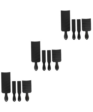 FOMIYES 3 Sets Hair Coloring Board Hair Dye Tint Brush Balayage Paddle Board Hair Coloring Tool Balayage Board and Paddle Nursing Hairstylist Board Diy Plate Bangs Plastic High Gloss Board