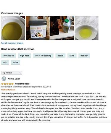 Certified Organic 4 LBS / 64 FL.OZ Unrefined Extra Virgin Raw Avocado Oil - Buy Online on GoSupps.com