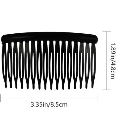 Provone 8pcs Vintage Hair Combs Plastic Side Hair Combs With 16 Teeth For Fine Hair Accessory For Women Girls (Black) - Buy Online on GoSupps.com