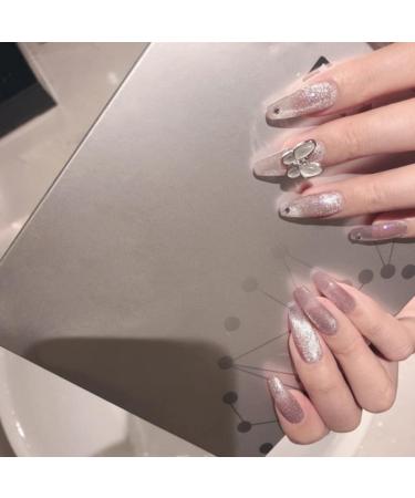 Press on Nails 3 Sets Cat's Eye Butterfly Fake Nail Shiny Artificail Nails Show White Press-on Nails for Women Girls (Color : Cat's Eye Butterfly) (Color : Cat's Eye Butterfly) (Cat s Eye Butterfly - Buy Online on GoSupps.com