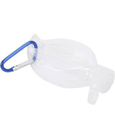 Refillable Travel Bottle 50ml Travel Empty Squeeze Bottle with Keychain Transparent Plastic Flip Cap Containers for Cosmetic Hand Sanitizer (Leaf Shape) - Buy Online on GoSupps.com