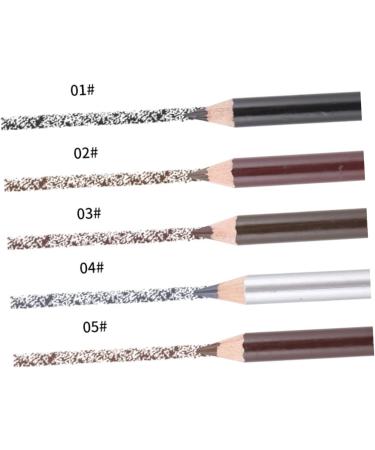 Angoily 2pcs White Eyeliner Beauty Makeup Tools Long Lasting Eyebrow Pencils Gel Make up Eyelash Brush Miss - Buy Online on GoSupps.com