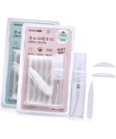 Housoutil 2 Packs Double Sided Sticky Tape Lace Double Traceless Double Eyelid Sticker Mesh Clear Water 9*2cmx2pcs As Shownx2pcs - Buy Online on GoSupps.com
