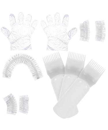 VINTORKY 1 Set hair dye kit hair dying accessory kit hair oil applicator bleach kit hair bleach hair coloring kit hair dye gloves hair dye accessories supplies white plastic portable 6.9x4.8cm White