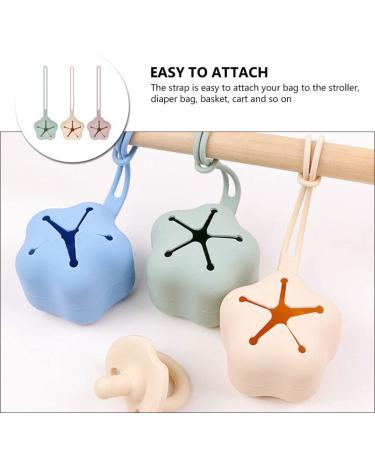 Buy Healvian Silicone Pacifier Storage Box - Travel Case for Baby Pacifiers in Pink Green & Khaki | Essential Baby Accessories - Buy Online on GoSupps.com