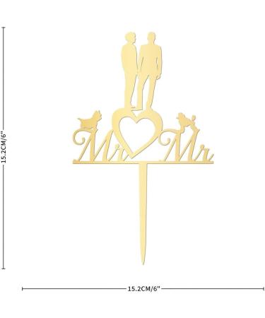 Mr & Mr Birthday Cupcake Topper Grooms Hearts Last Name Cupcake Toppers for Gender Reveal Graduation Cake D cor Reusable Country 2 Grooms Silhouettes Acrylic Black Style-1 - Buy Online on GoSupps.com