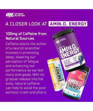 ON Essential Amino Energy | Amino Acid & Energy Formula | 5 Grams of Amino Acids 100 mg of Naturally Sourced Caffeine 5 Calories Sugar Free | 30 Servings (Wild Berry) Wild Berry 30 Servings (Pack of 1) - Buy Online on GoSupps.com