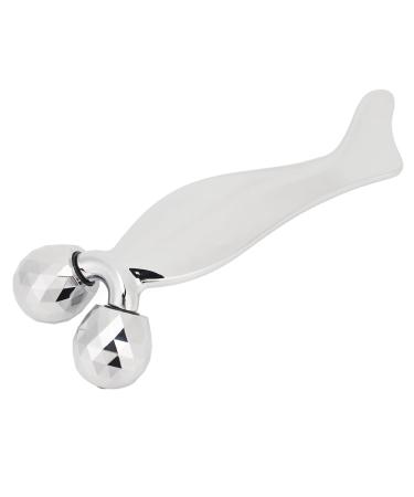 Metal Facial Roller - 3D V Shape Beauty Tool for Face Sculpting & Enhanced Skincare Results | Comfortable Grip & Skin Relaxation - Buy Online on GoSupps.com