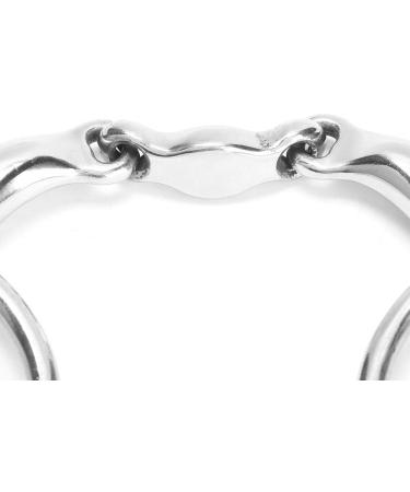 Horse Snaffle ainless EEL Bit Snaffle with Curved Link Copper Corkscrew Mouth for Racing Horse(L) - Buy Online on GoSupps.com