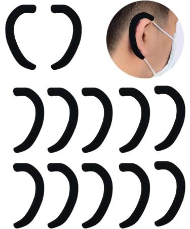 Silicone Ear Protectors - Ear Straps for Face - 5 Pair Silicone Earloop Ear Hooks to Protect Ears Effective Ear Protection 10pcs Black - Buy Online on GoSupps.com