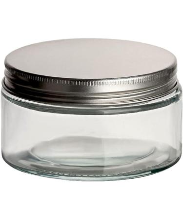 Buy Gouveo 24 Set - 200ml Silver-Colored Glass Jars with Screw Lid - Empty Cream Cosmetics & Lotion Storage - Ideal for International Shipping - Buy Online on GoSupps.com