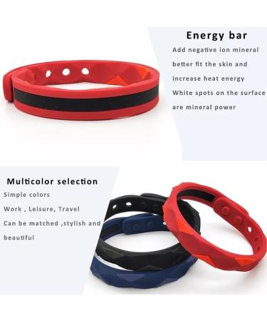 3-Piece Antistatic Bracelet Set | Healthify Sugar Regulator & Infrared Anion Therapy | Magnetic Field Sleep Improver - Type B Black - Buy Online on GoSupps.com