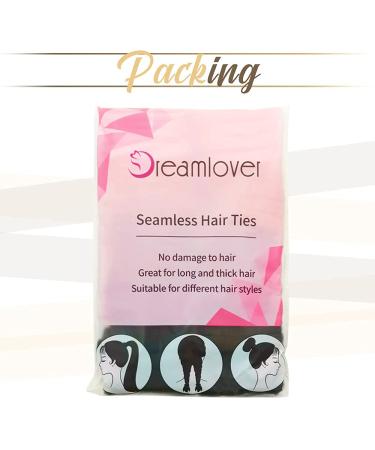 Dreamlover Seamless Hair Ties for Women - No Damage, Thick Hair Ponytail Holders, 50 Pack Multi Colors - Buy Online on GoSupps.com
