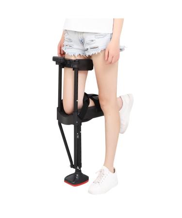 Hands Free Crutch Leg Crutch for Adults 180 Adjustable Knee -Up Medical Anti -Skimming Knee Crutch At Hands Free Knee Crutch without Pain Free -Handed Aids(Right leg) Right leg A