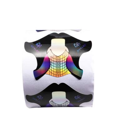 Nails Form fangzi 100pcs / 300pcs Nails Form Thick Nail Art Tips Guide Sticker Adhesive Nail Form Extension Nail Tool