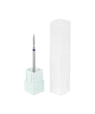 VOCOSTE Long Spiral-M Flame Blast Nail Drill Bit Stainless Steel Silver Tone