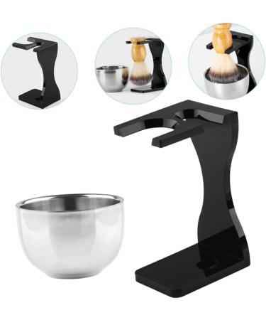 Minkissy Shaving Set with Bowl & Cream | Perfect Gift for Men - Stainless Steel Razor Holder & Rack - Buy Online on GoSupps.com