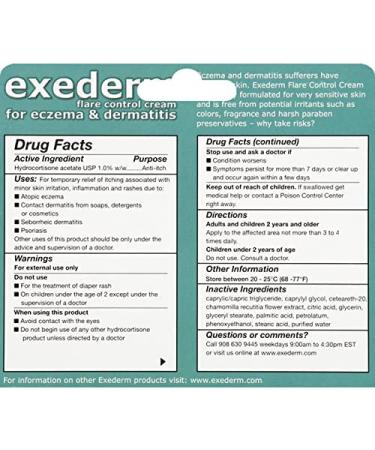 Exederm Ultra Hypoallergenic Eczema Dermatitis Flare Control Cream - NEA Accepted | 2 oz Tube - Buy Online on GoSupps.com