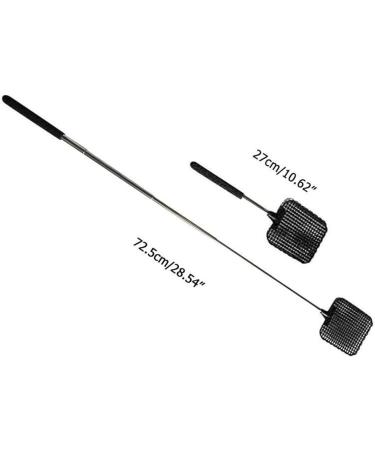 Extendable Fly Swatter -4 Pcs Plastic Telescopic Stainless Steel Rod Flapper Mosquito Bug Swatter - Buy Online on GoSupps.com