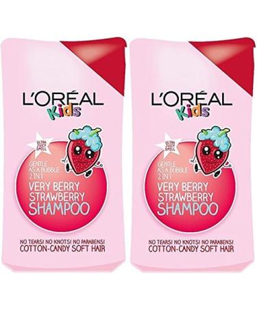  L'Oreal L'Oreal Paris Kids Strawberry Extra Gentle 2-in-1 Shampoo 250ml 2 Pack - Buy Online on GoSupps.com