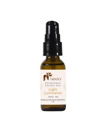 Neeta Naturals Light Luminance Ayurvedic Facial Oil - Organic  Vegan and Cruelty Free | For a brighter  fresher  and more youthful looking complexion. (1 oz)