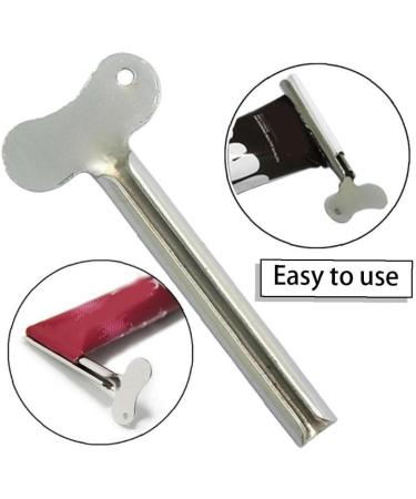Tube Squeezer 10pcs Metal Tube Presser Squeezer Key Stainless Steel Toothpaste Roller Tube Wringer for Paint Cream Cosmetic Hair Dye - Buy Online on GoSupps.com