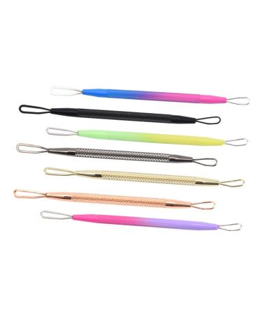 NOLITOY 7pcs Facial Pimple Removal Tool Extractor Cleaning Mixed Comedone Beauty Kits Steel Tools Needles