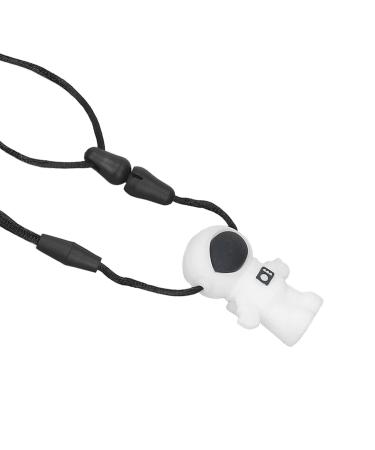 Gentle Silicone Baby Chew Pendant Necklace for Toddlers - Odor Free and Anxiety Reducing - White - Buy Online on GoSupps.com