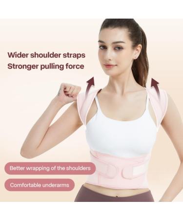 Posture Corrector for Men and Women Back Support Posture Corrector for Pain Relief Small Pink - Buy Online on GoSupps.com